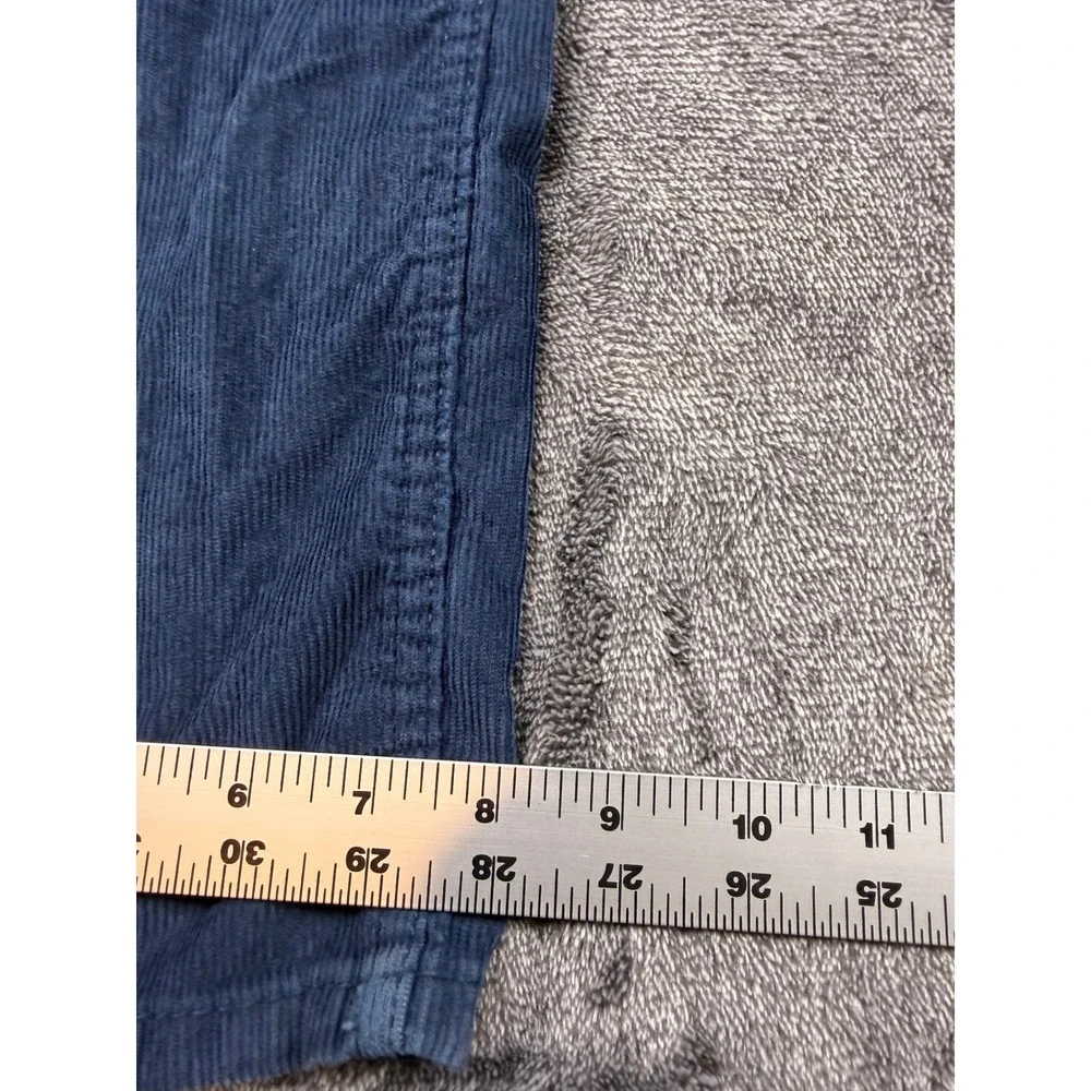 Levis 514 Straight Fit Corduroy Pants Mens 34x34 Navy Blue 5 Pocket Trousers